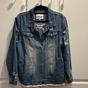Distressed Blue Denim Jacket